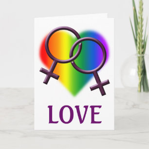 Women's Gay Pride Cards Personalised Love Cards