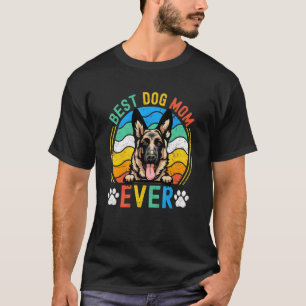 Womens German Shepherd Best Dog Mum Ever Mum T-Shirt
