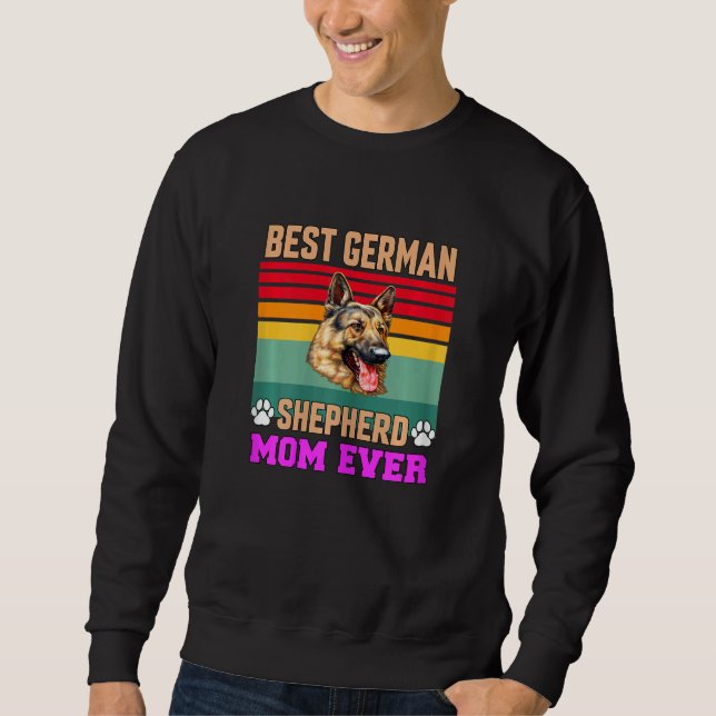Womens German Shepherd Pet Owner   Best German She Sweatshirt (Front)