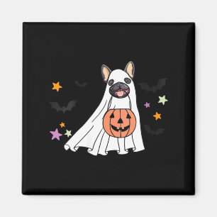 Womens Ghost Black French Bulldog Boo Dog Lover Magnet