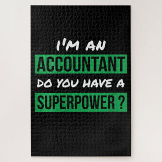 Womens Gift Accountant Do You Have A Superpower Jigsaw Puzzle
