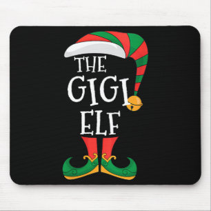 Womens Gigi Elf Xmas Matching Pajamas Group Christ Mouse Pad