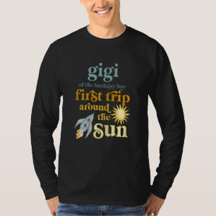 Womens Gigi Outer Space 1st Birthday First Trip Ar T-Shirt