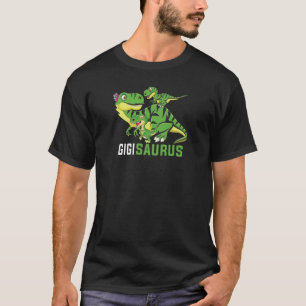 Womens Gigisaurus Cute GIGI Saurus Dinosaur Christ T-Shirt