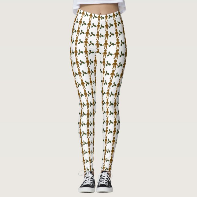 Women's Gingerbread Man Leggings (Front)