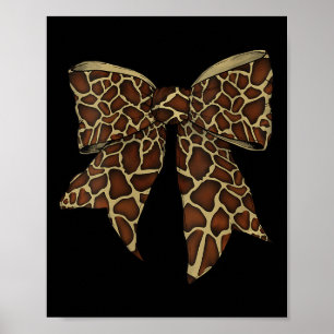 Womens Giraffe Animal Pattern Cute Halloween Costu Poster