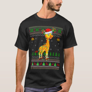 Womens Giraffe Ugly Christmas Sweaters Holiday San