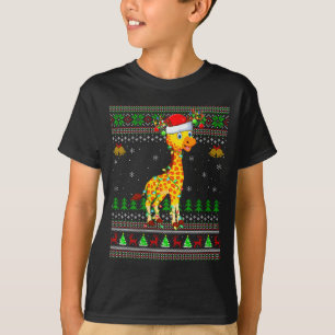 Womens Giraffe Ugly Christmas Sweaters Holiday San