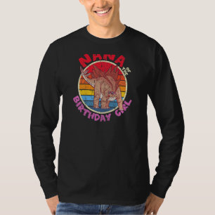 Womens Girl Birthday I Nana I Stegosaurus I Family T-Shirt