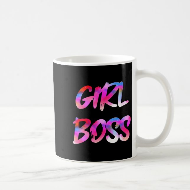 Womens Girl Boss V-neck  Coffee Mug (Right)