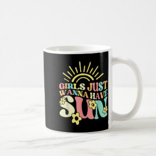 Womens Girl Just Wanna Have Sun Funny Vacation Coffee Mug