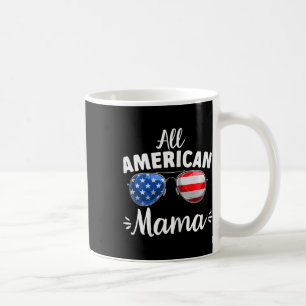 Womens Girls All American Mama 4th Of July Coffee Mug