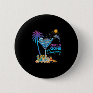 Womens Girls Gone Cruising Trip 2026 Cruise Bestie 6 Cm Round Badge