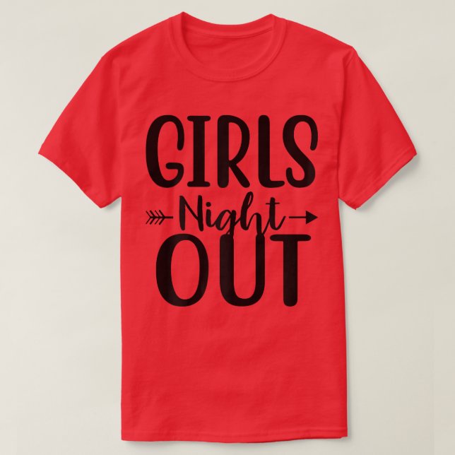 Womens Girls Night Out Arrow Engagement Matching J T-Shirt (Design Front)