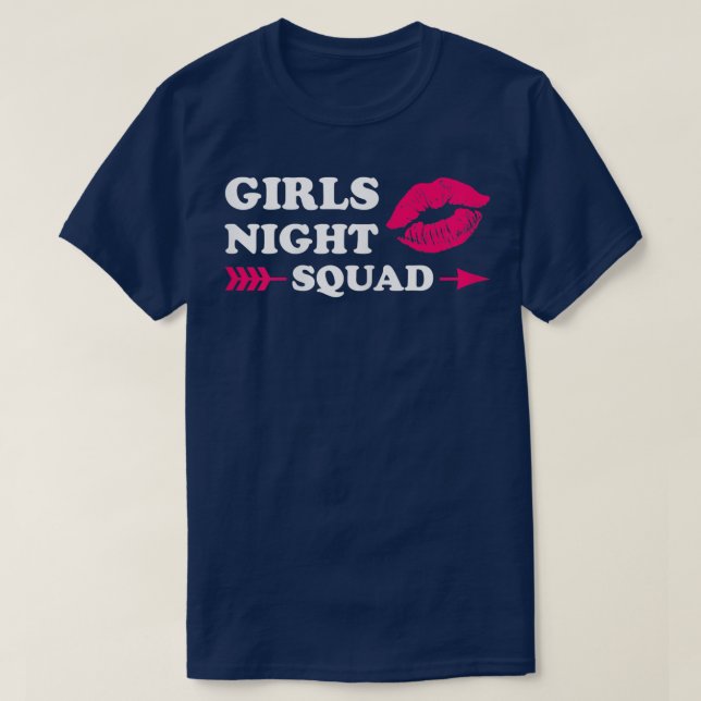 Womens girls night squad party ladies bride422 T-Shirt (Design Front)