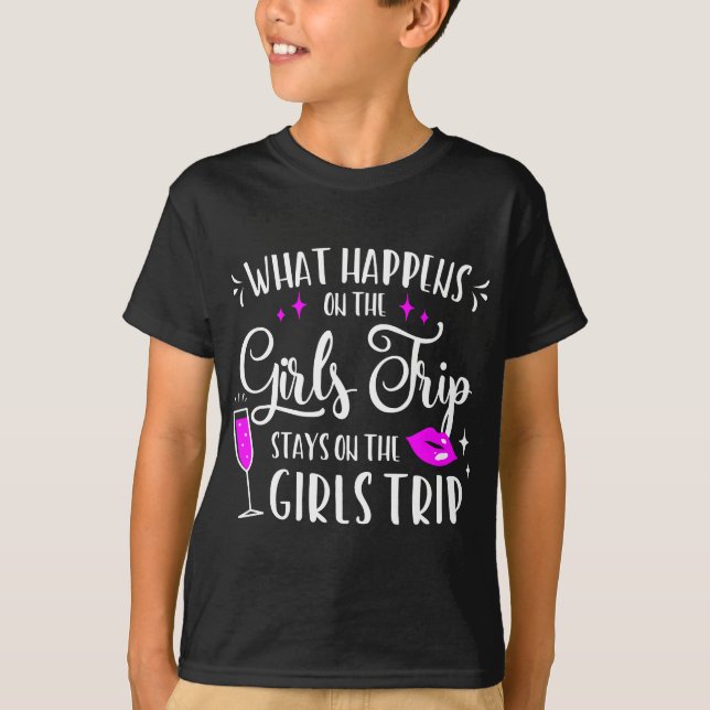 Womens Girls Trip Getaway Matching Vacation Tee Gi (Front)