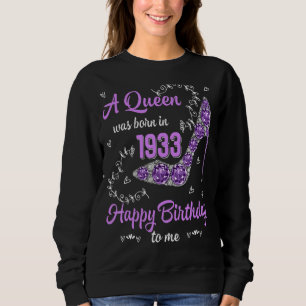 Womens Girls Was Born In 1933 Happy Bday To Me 88 Sweatshirt