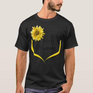 Womens Glamma Gift Happiness Is Being A Glamma T-Shirt