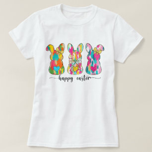 Womens Glitter Easter Bunny T-Shirt