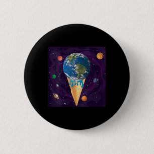Womens Global Warming, Environmental Protection, 6 Cm Round Badge
