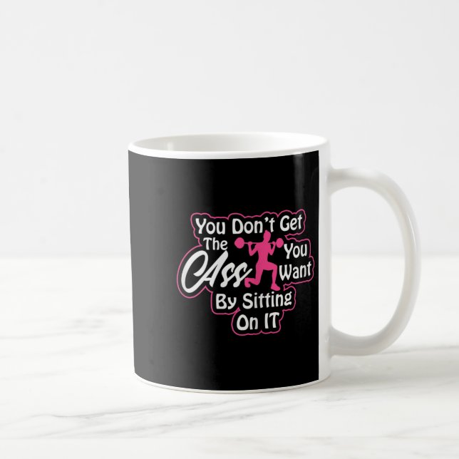 Womens Glutes Workout Day Insrational Motivational Coffee Mug (Right)