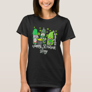 Womens Gnome Nurses Saint Pattys Scrub Nurse St Pa T-Shirt