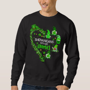 Womens Gnome St Patrick's Day Shenanigans With My Sweatshirt