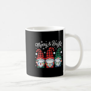 Womens Gnomes Merry And Bright Christmas Lights Bu Coffee Mug