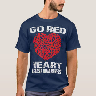 Womens Go Red For Heart Health Awareness Month 202 T-Shirt