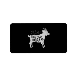 Womens Goat Gifts For Goat Lovers Funny Label