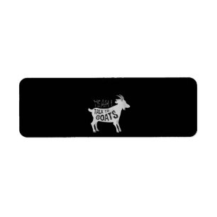 Womens Goat Gifts For Goat Lovers Funny Return Address Label