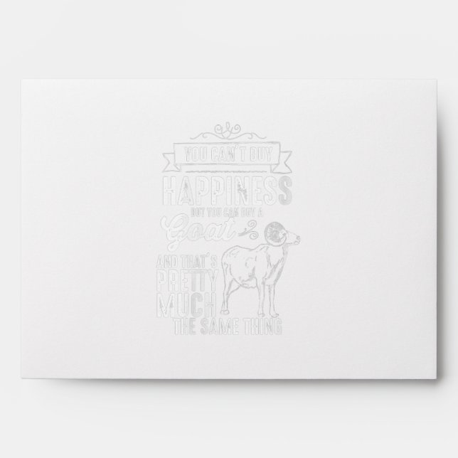 Womens Goat Lover Goat Gift Envelope (Front)