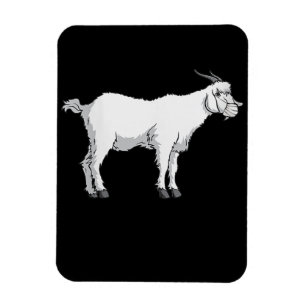 Womens Goat Wearing Medical Face Mask Funny Goat Magnet