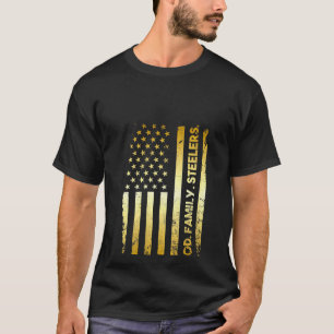 Womens God Family Steelers Pro Us Flag Father's Da T-Shirt