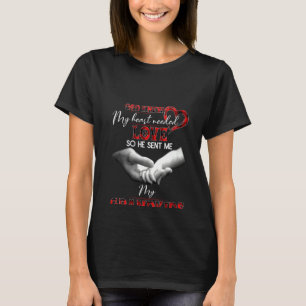 Womens God Knew My Heart Needed Love So He Sent Me T-Shirt