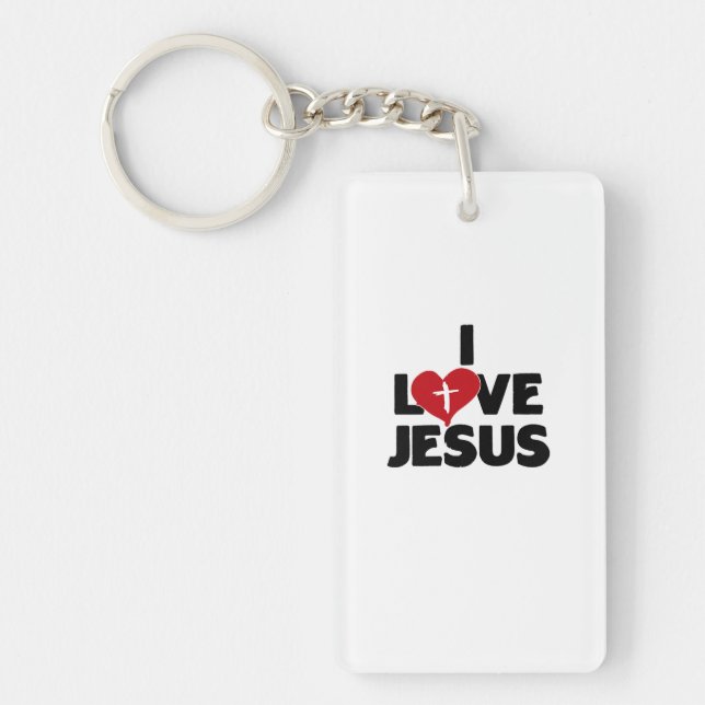 Womens God Saviour Christian Cross Faith Jesus Dev Key Ring (Front)