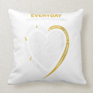 Womens Gold Memory Of My Granddaughter Childhood Cushion