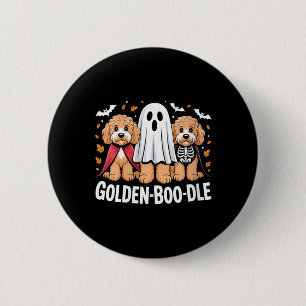 Womens Golden-Boo-Dle 6 Cm Round Badge