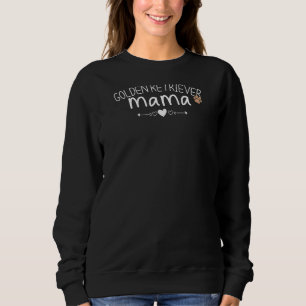 Womens Golden Retriever Mama Golden Retriever Mum  Sweatshirt