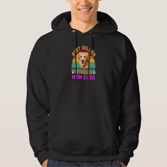 Womens Golden Retriever Owner  Best Golden Retriev Hoodie (Front)