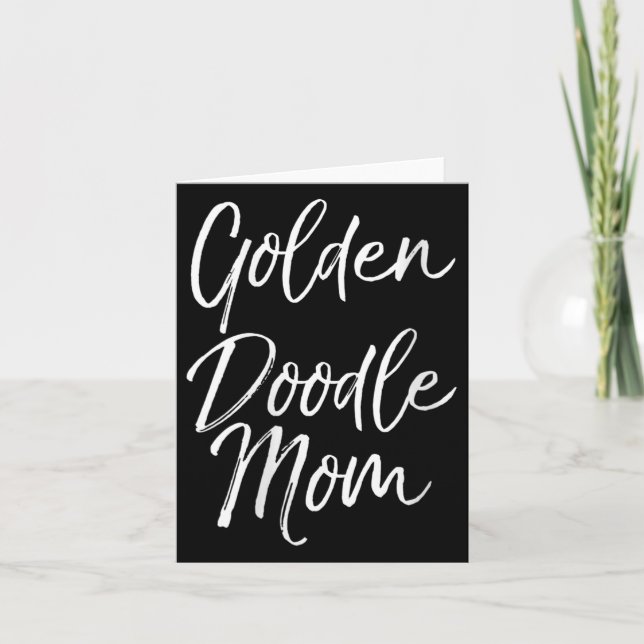 Womens Goldendoodle Odle Mother's Day Gift Cute Go Card (Front)