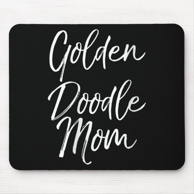 Womens Goldendoodle Odle Mother's Day Gift Cute Go Mouse Pad (Front)