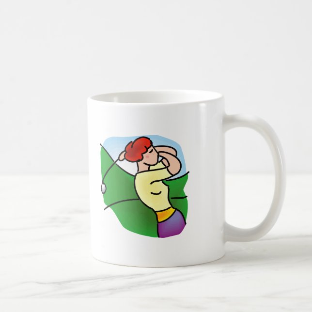 Womens Golf Coffee Mug (Right)