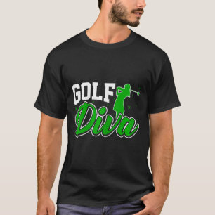 Womens Golf Diva - Funny Golfing Golf Lover Women T-Shirt