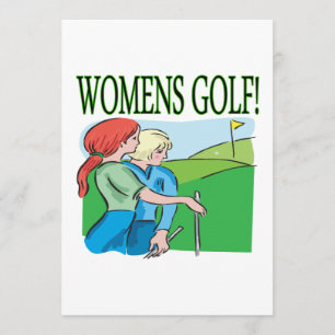 Womens Golf Invitation