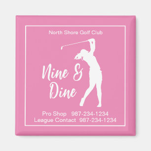 Women's Golf League Information Magnet
