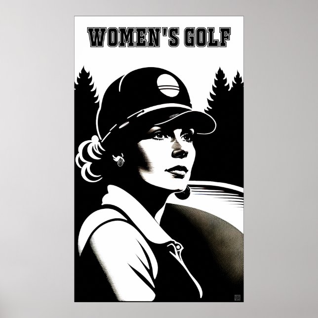 Women's Golf Poster (Front)