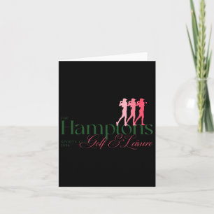 Women's Golf Shirt Hamptons Sport Club Card