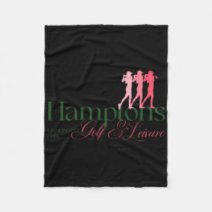 Women's Golf Shirt Hamptons Sport Club  Fleece Blanket