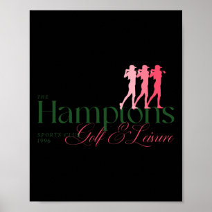 Women's Golf Shirt Hamptons Sport Club  Poster